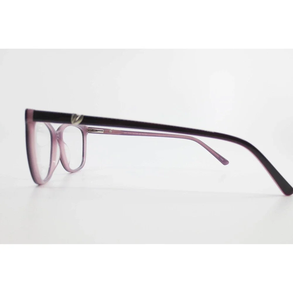 Chelsea Morgan CM 4008 BK/PK Cat Eye Eyeglasses Frames Purple Pink 53-15-140